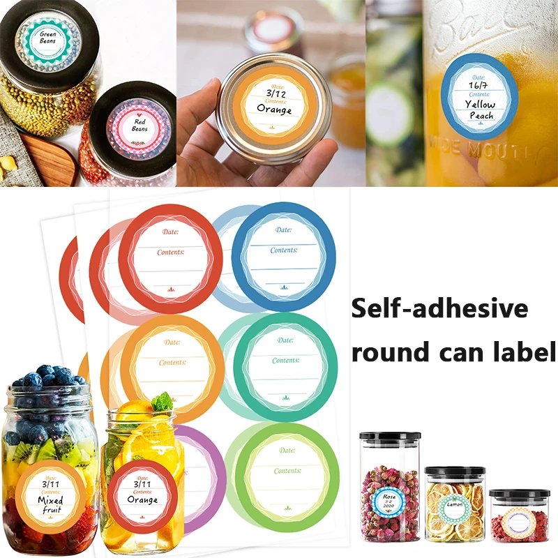 8Sheets 192Pcs Round Spice Can Label Kitchen Room Spice Jar Labels Kitchen Spice  Jar Stickers Waterproof And Oil-proof Stickers - AliExpress