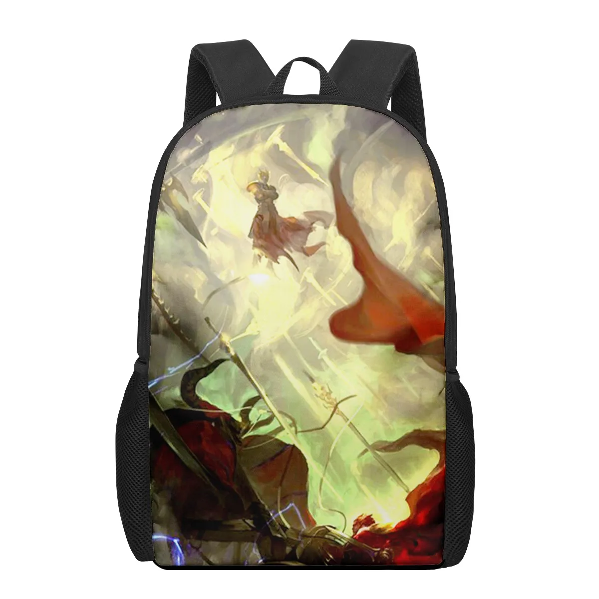 Anime Fate Gilgamesh 3D Pattern School Bag for Children Girls Boys Casual Book Bags Kids Backpack Boys Girls Schoolbags Bagpack