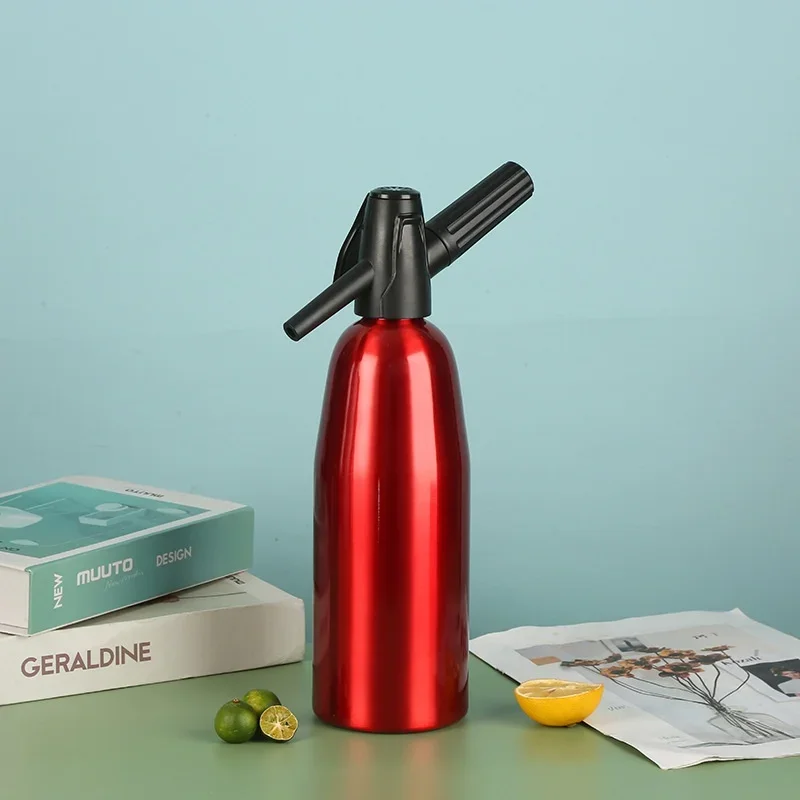 Aluminum Portable Sparkling Water Maker for Home Bar and Kitchen