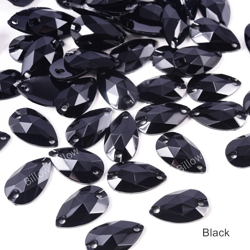 Description Picture 4 of itemMix Color Resin Teardrop Sew On Rhinestones стразы Glitter Sewing Rhinestones Strass for Clothing Decoration Garment Dress