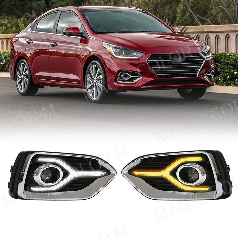

Фонарь для дневных ходовых огней Hyundai Accent 2018 2019 2020
