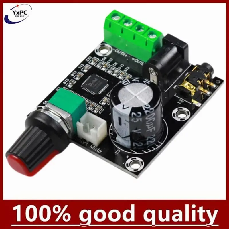

Super Slim 2 x 15W PAM8610 Class D Digital Dual Power Audio Amplifier Board 12V black