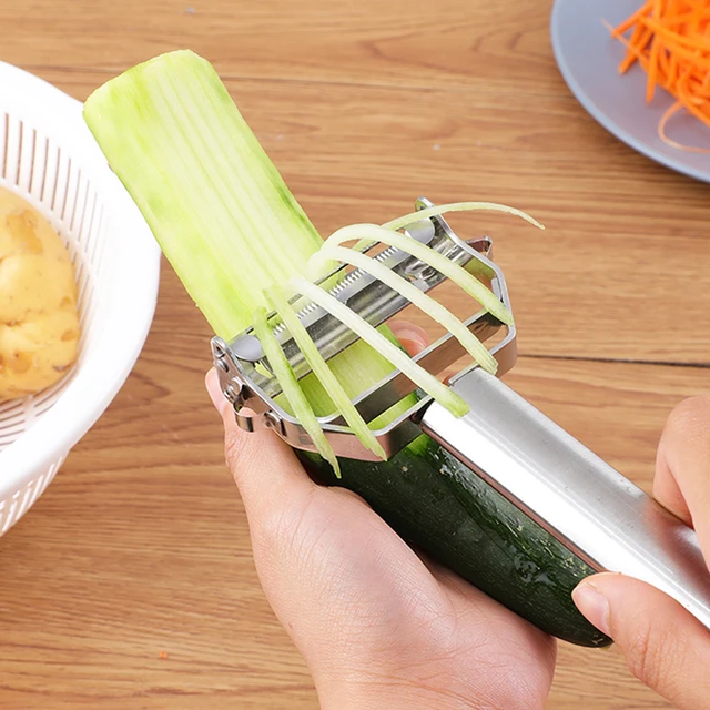 New Multifunctional Stainless Steel Potato Cucumber Carrot Shaver