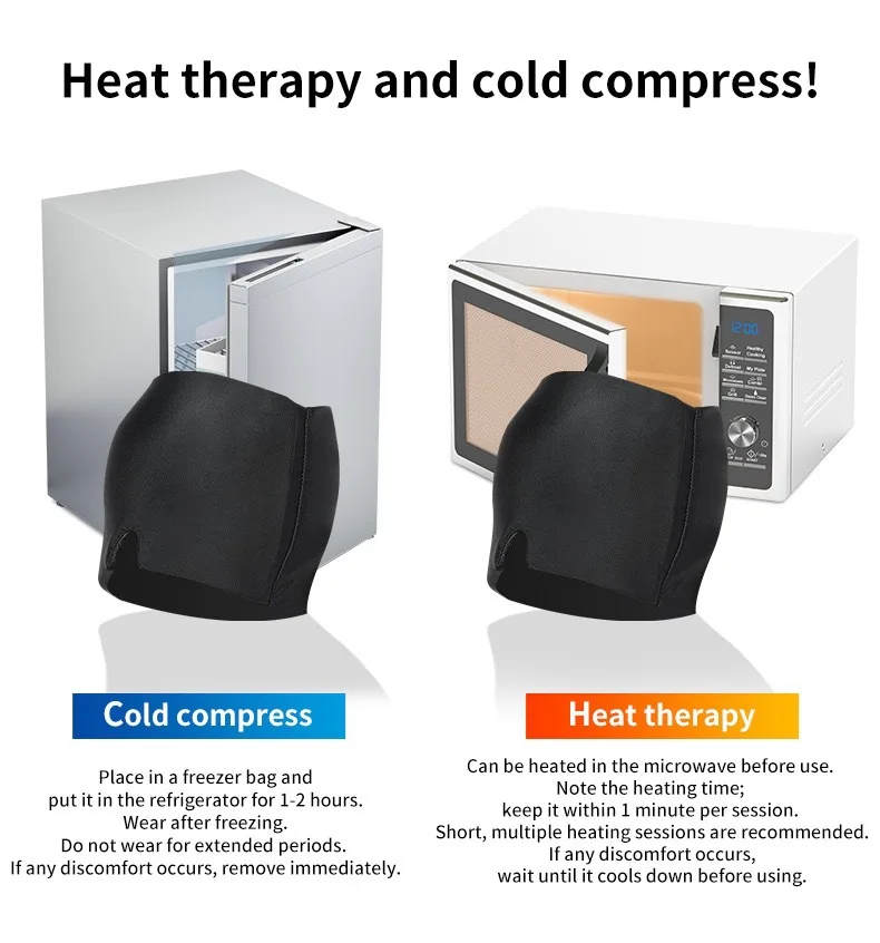 Migraine Relief Hat headache hat Gel Hot Cold Therapy Ice Cap For Relieve Pain Ice Hat Eye Mask Stress Pressure Pain Relief