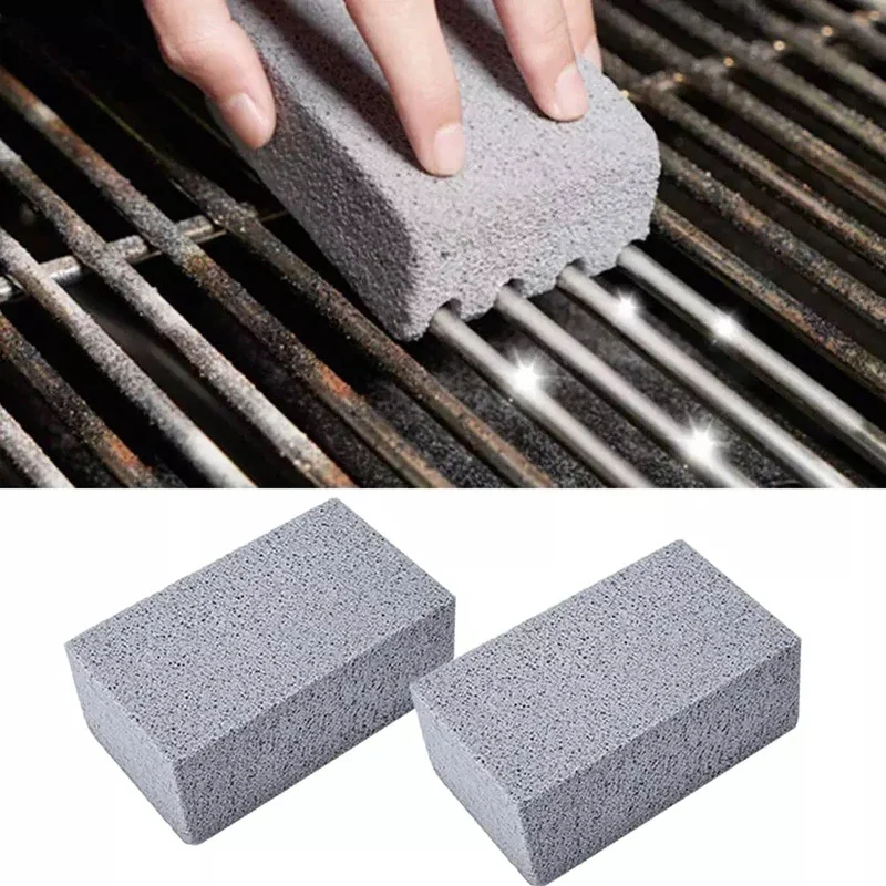BBQ Grill Brick Griddle Cleaner Barbecue Scraper Cleaning Stone BQ Racks Stains Grease Tools