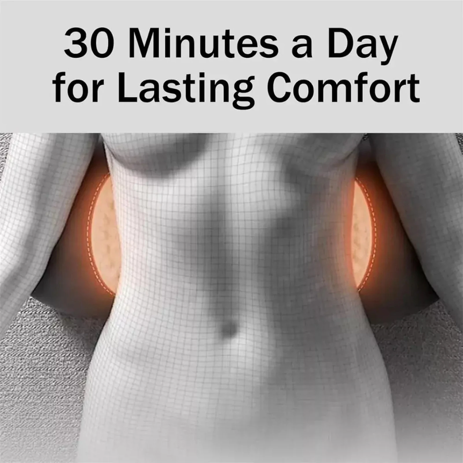 3-in-1 Back Pillow Heating Vibration Sleep Cushion Lumbar Support Massager Cushion Maternity Bed Sleeping Lumbar Support