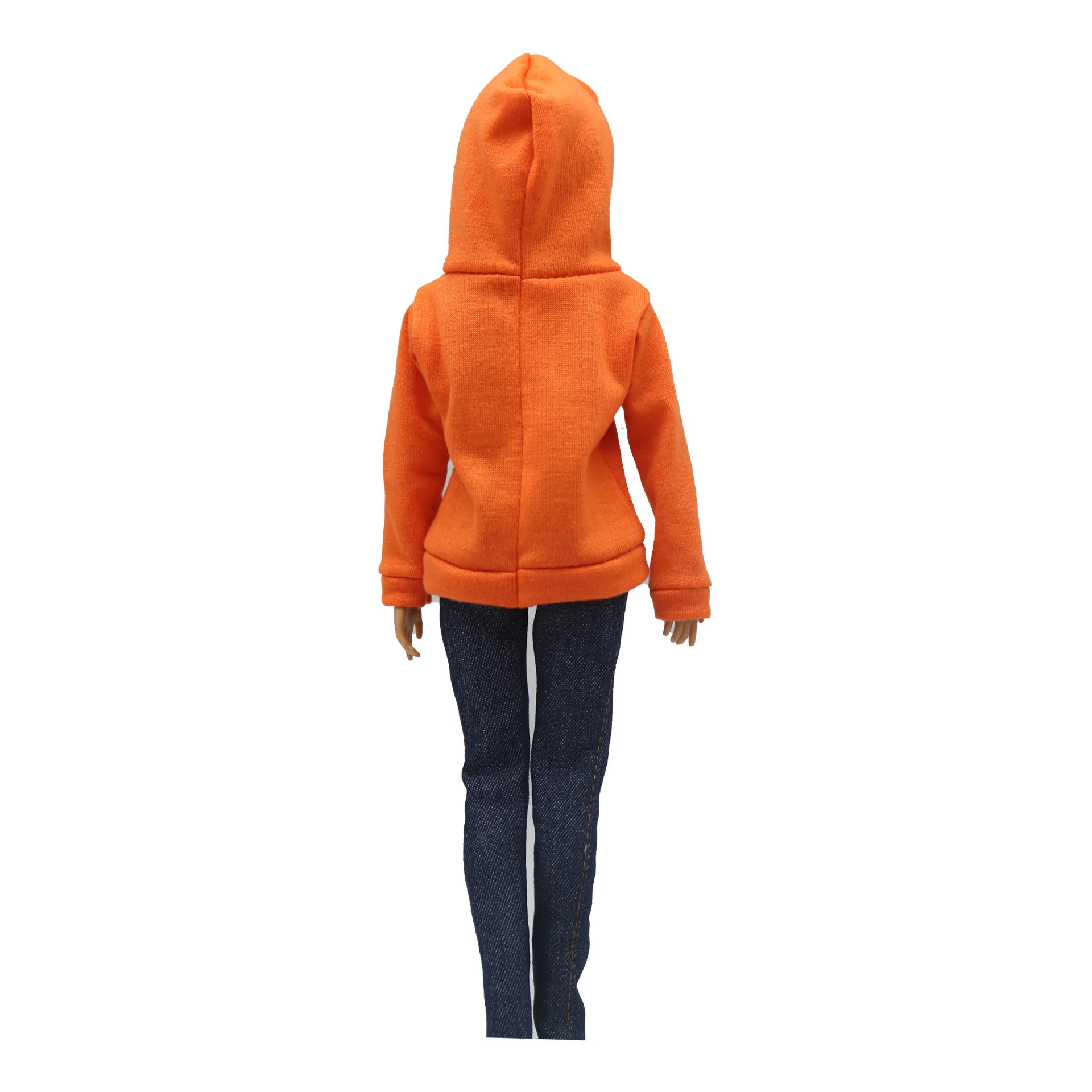 Stylish Hooded Sweater and Denim Shorts Set