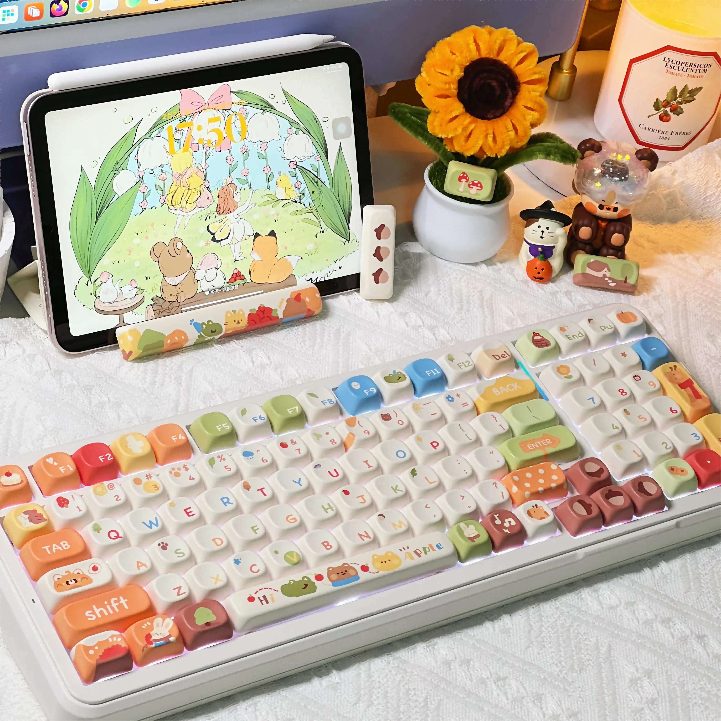 トリッカル キーキャップ 妖精ver 妖精の森をテーマにしたカスタムキーキャップセット,昇華型PBT