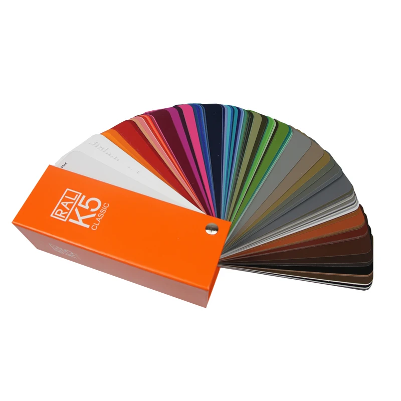 Carta Di Colore Ral K5 215 Colori Vernice Rivestimento Pigmento Metallo Materiale Da Costruzione Campione Standard Europeo Stampa Opaca Lucida