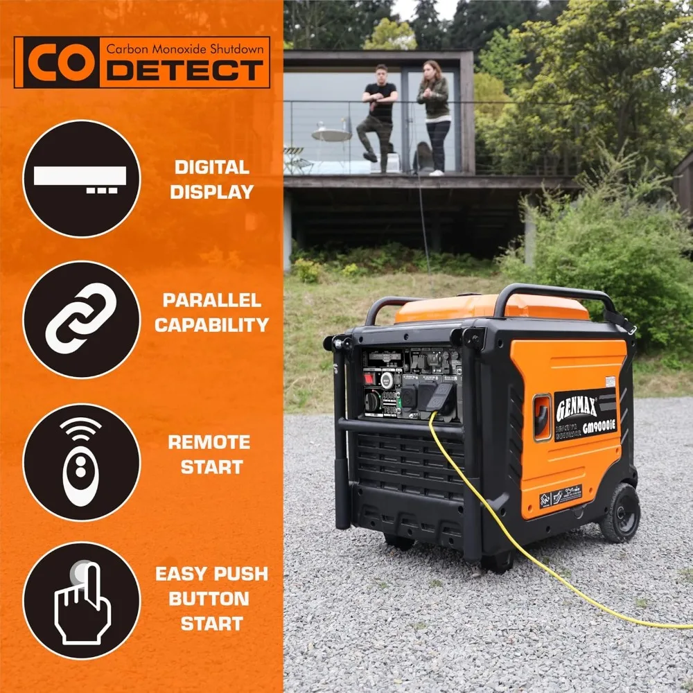 Generator EPA Compliant Eco-Mode Feature Ultra Lightweight Backup Home Use & Camping Easy To Carry And Use