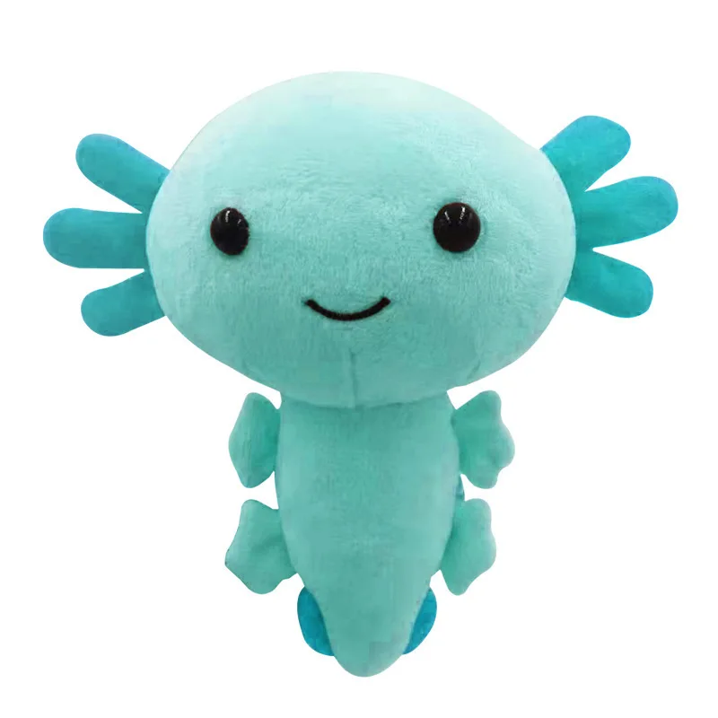 7PCS Kawaii Salamande 플러시 장난감 부드러운 인형 동물 플러시 할로윈 Axolotl 인형  잠자는 베개 키즈 여자 선물