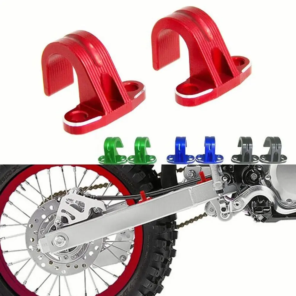 Front Brake Line Cable Clamp For Honda CR/CRF 85 125 250 450 | Red Anodized Aluminum