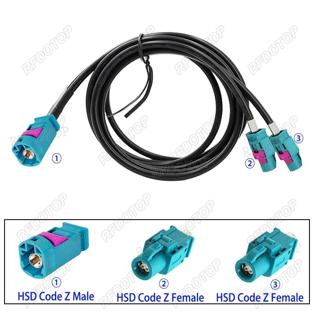 tipo a Cabo Divisor Hsd Lvds Pin Code z Masculino Mais Conector Fêmea Linha de Vídeo Fio y
