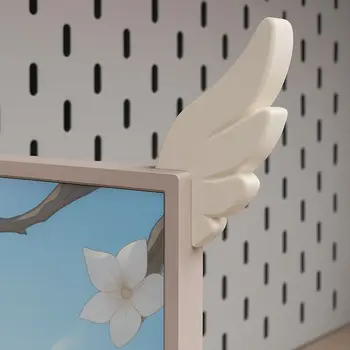3D Printed Pink Wings Monitor Ornaments 1