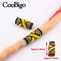 Hiphop Embroidered Fabric Hair Rings for Dreadlocks - Stylish Hairwear Decor & DIY Craft Supplies by CooBigo (3)