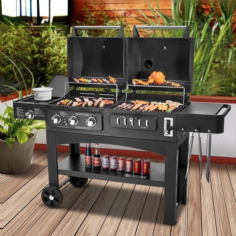 

WMESUN американский стиль БАРБЕКЮ большая вилла двор барбекю гриль садовый угольный газовый гриль