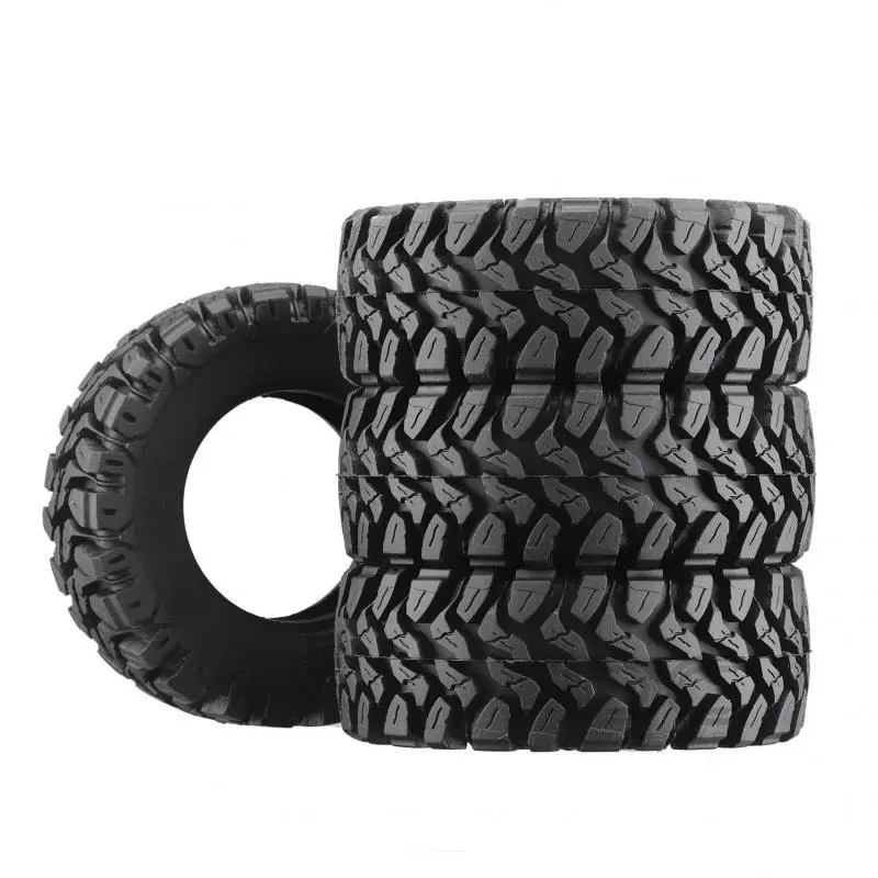 

1.3 inch MT Tires x Sponge 64x24mm 1/24 RC Crawler Truck Car Parts for Axial FMS FCX24 Power Wagon 1/18