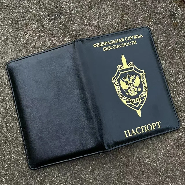 FSB of Russia Passport Cover with Names Travel Certification Covers for Passports Federal Security Service 2