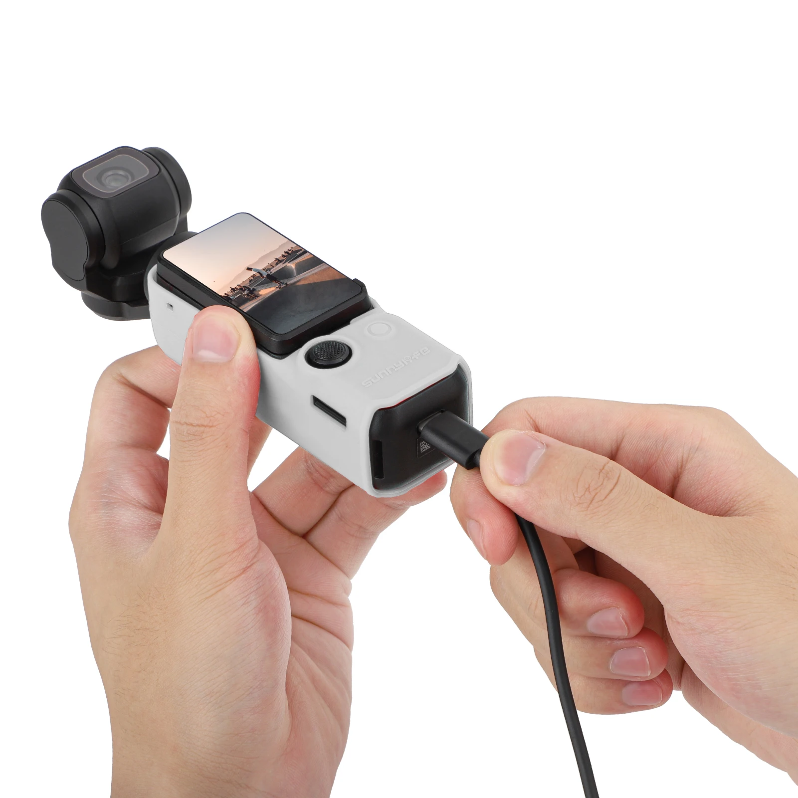 Silicone Case for DJI Pocket 3 Handle Protective Cover Lens Cap Soft Shell for DJI Osmo Pocket 3 Gimbal Camera Accessories