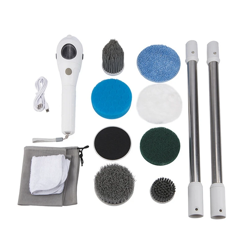 

Cleaner Electric Cleaning Brush Spin Scrubber Kitchen Bathroom Household Rechargeable Rotary Cleaning Brush Tool Easy To Use