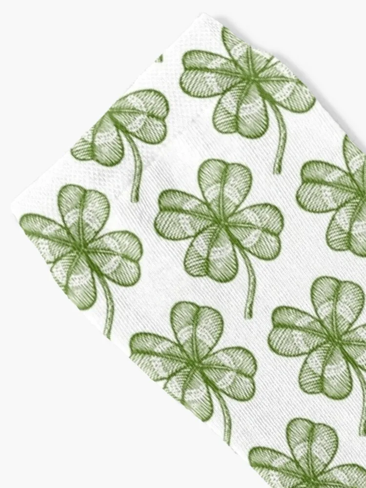 Vintage lucky clover Socks Halloween Socks Compression Stockings For Women