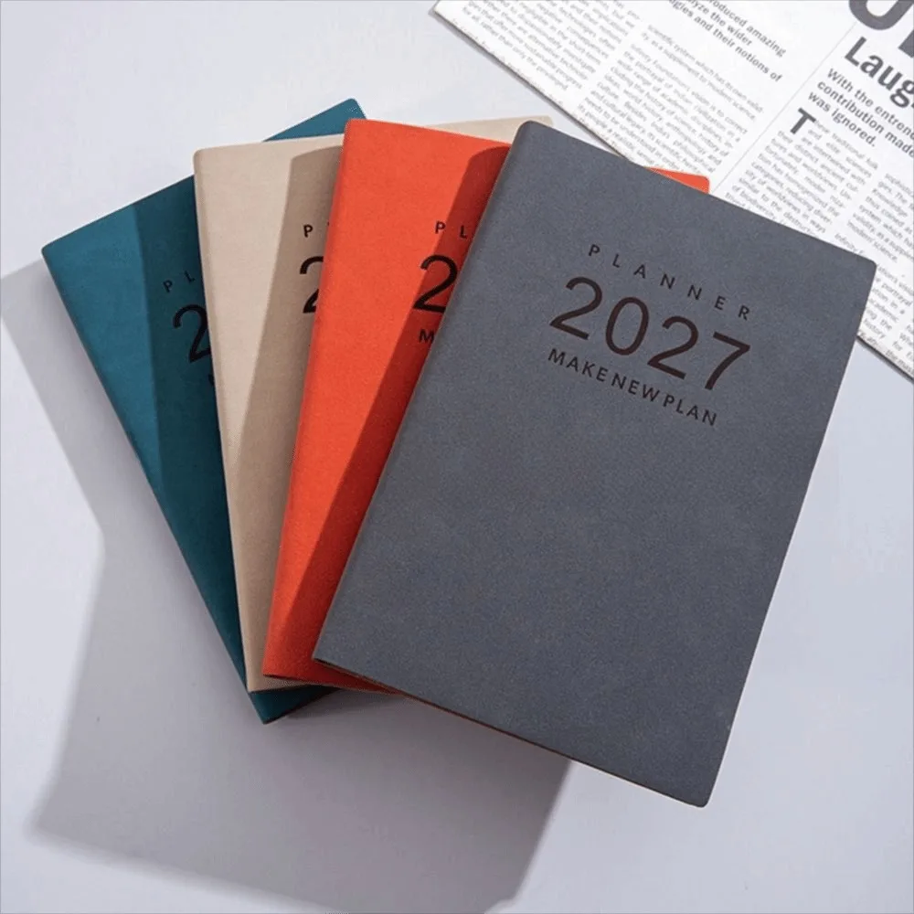 Agenda Portatile A5 2027 in Inglese, Manuale di Efficienza, Pianificatore A5, Quaderno per Appunti e Pianificazione Aziendale