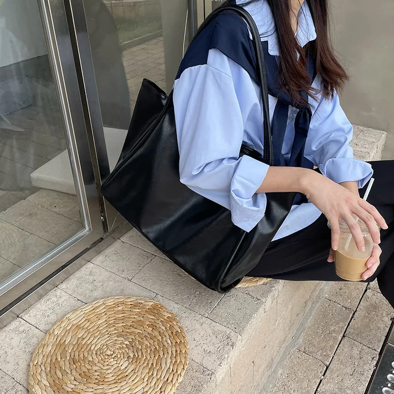여성용 토트백, 언더암 파우치, 대용량 소프트 PU 가죽 숄더백, 레트로 크로스바디 백, 캐주얼 휴대용 버킷백, 패션