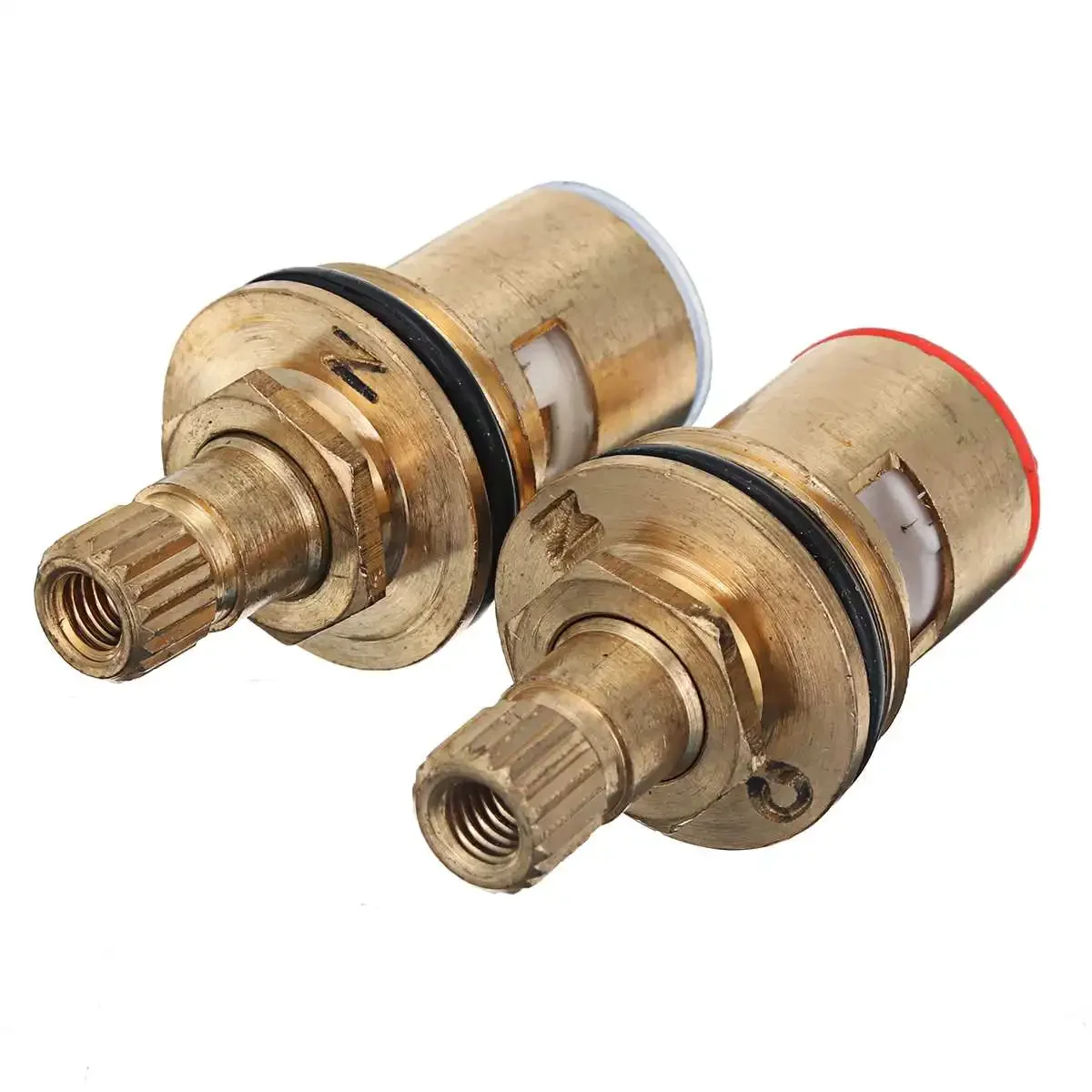 Standard 1/2 Ceramic Faucet Cartridge Water Mixer Tap Inner Faucet Disc Valve Quarter Turn Cartridges 2pcs