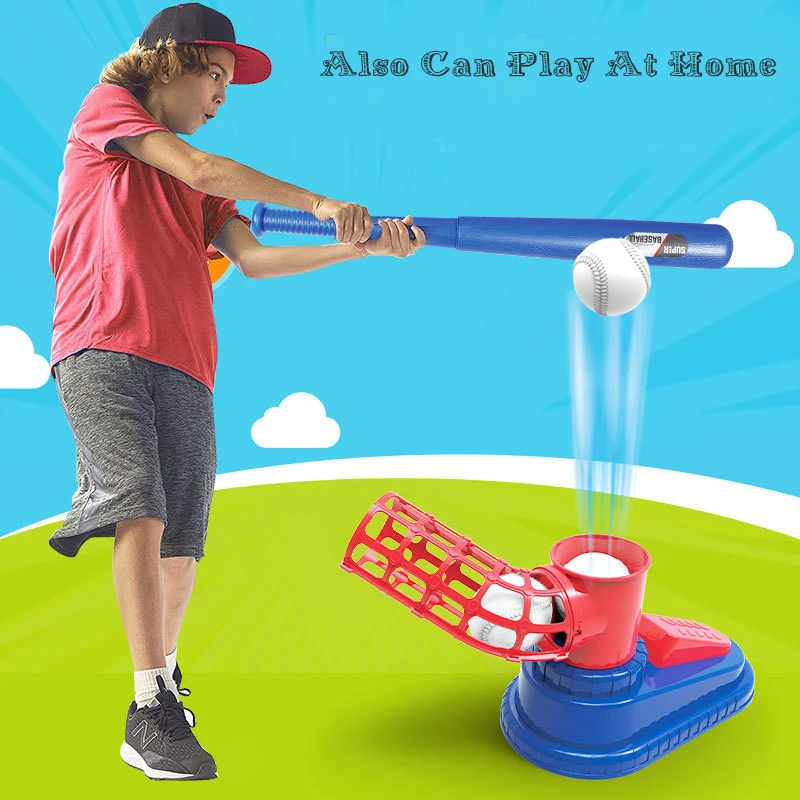 Children Baseball Launcher Toy Set Kids Outdoor Toys Fashion Parent