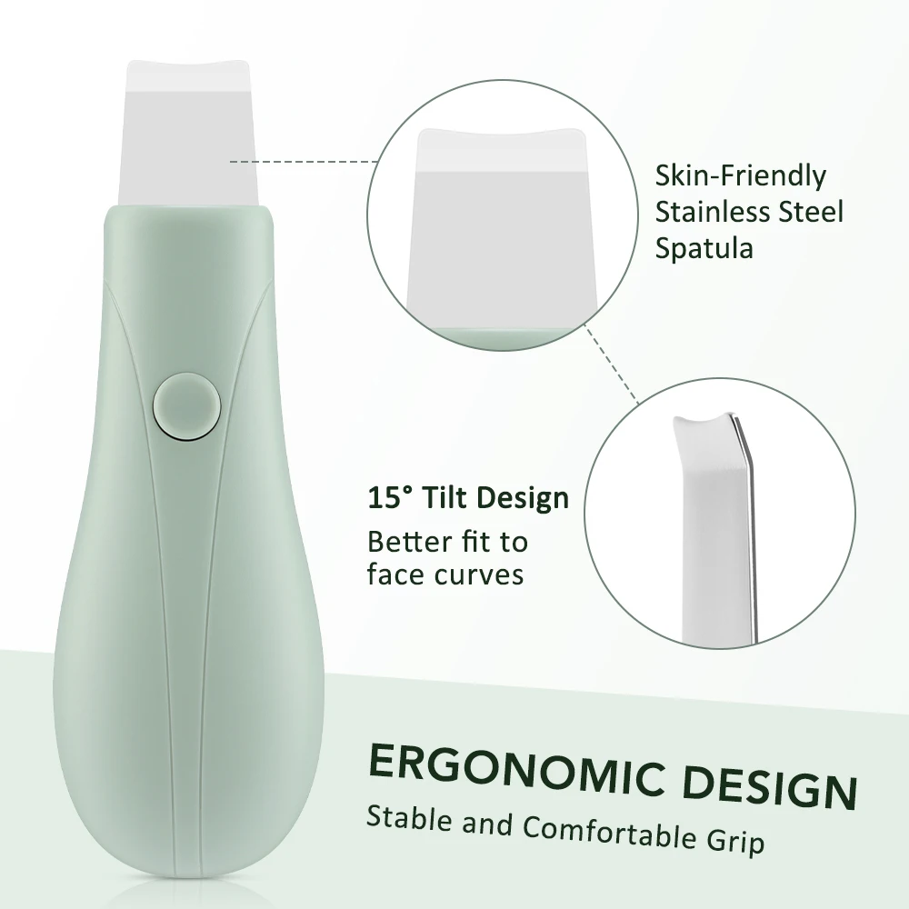 Deep Vibrate Skin Scrubber Facial Cleaner Shovel Spatula Not Ultrasonic Face Scr