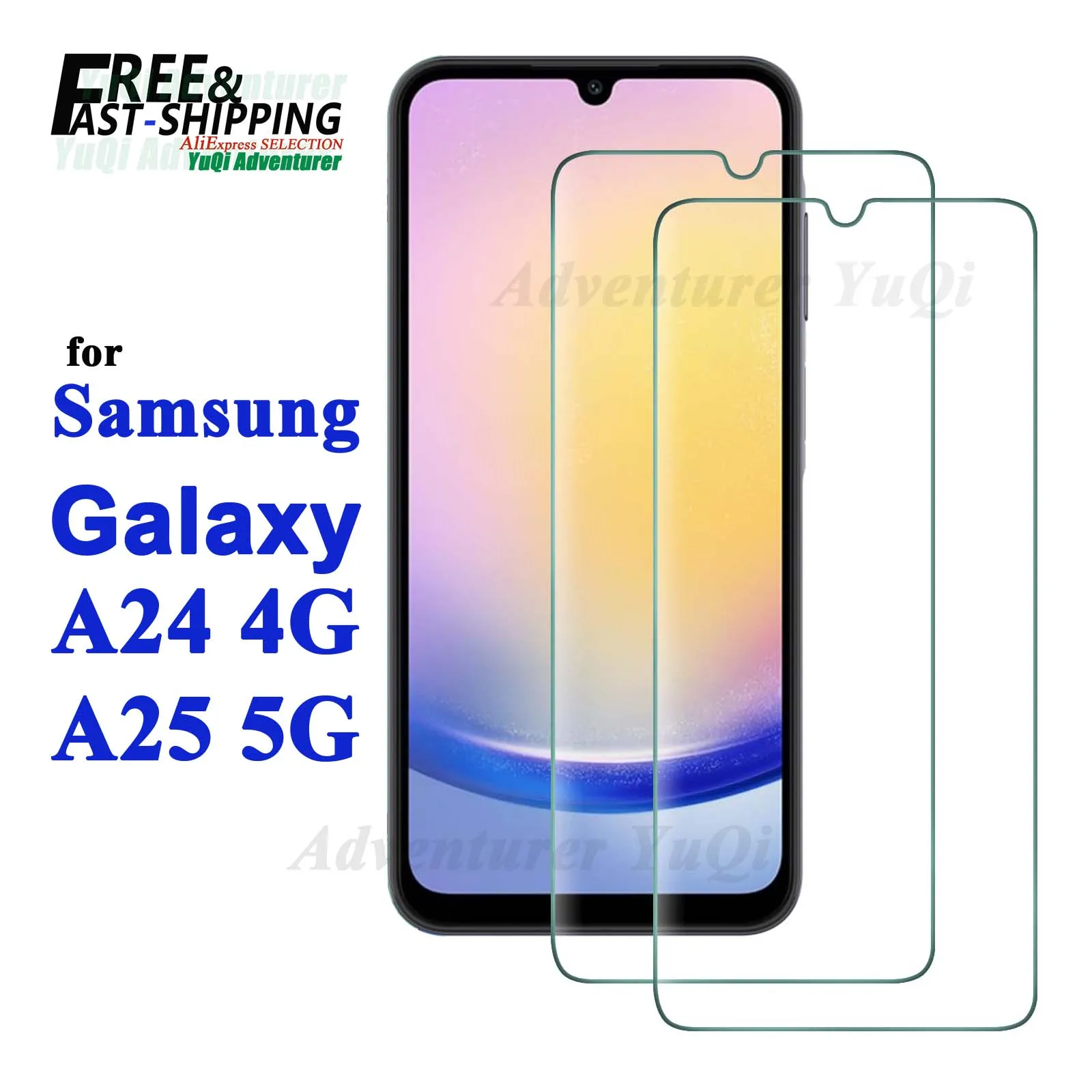 

Screen Protector For Galaxy A24 4G A25 5G Samsung Tempered Glass HD 9H High Aluminum Anti Scratch Case Friendly Free Ship