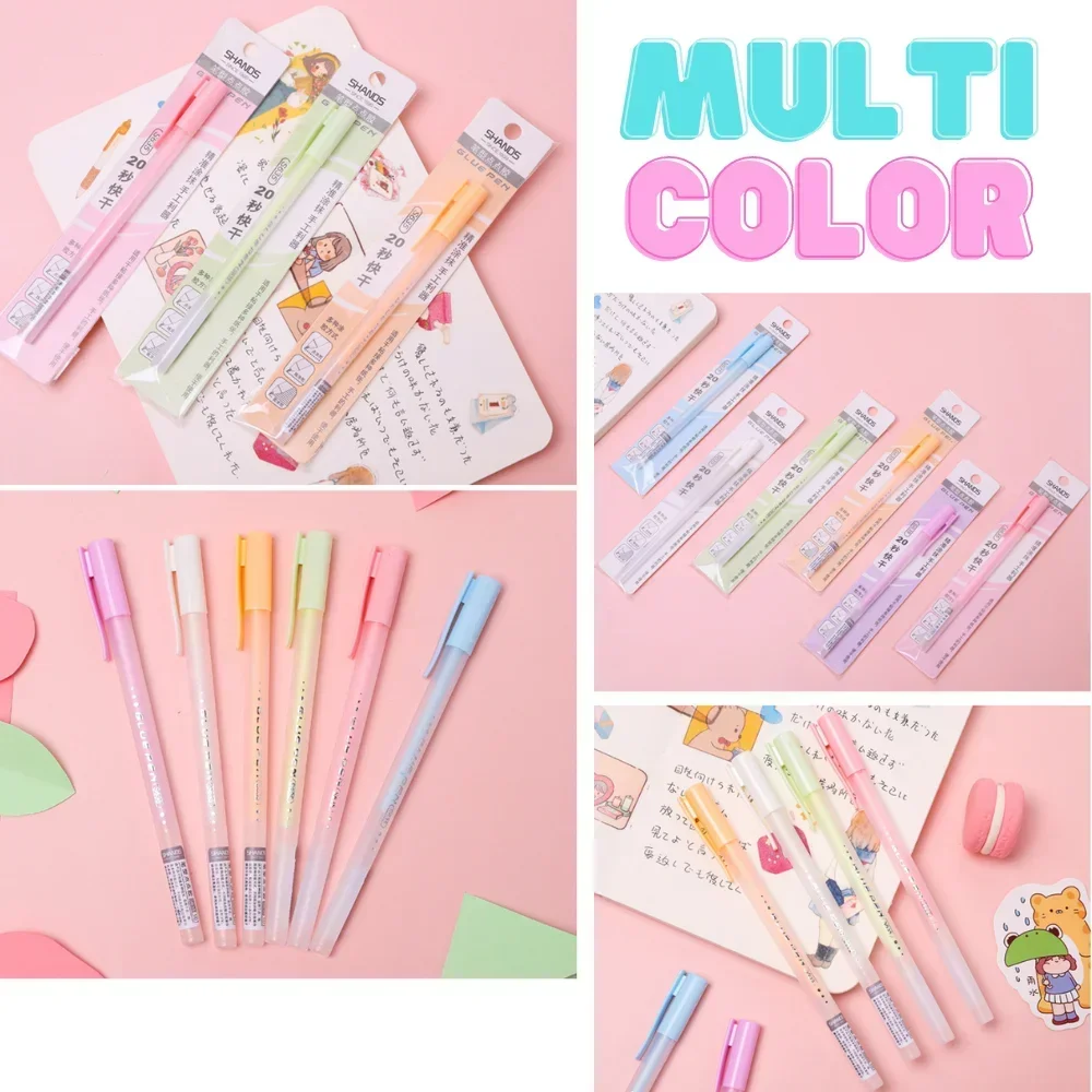 6 Pcs 스크랩북 빠른 건조 접착제 펜 공예 펜 빠른 액체 접착제 펜 스크랩북 Papercrafts에 대 한 설정