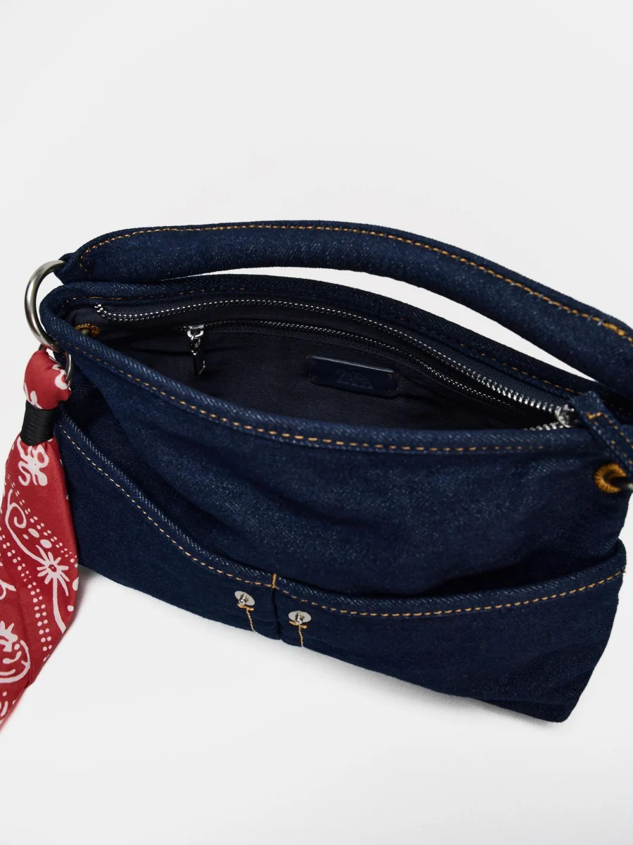 Denim Women's Bag 2025 New Eco Reusable Ladies Handbags Canvas Shopping Travel Shoulder Bags Unisex Jeans Crossbody Bag Shoppers