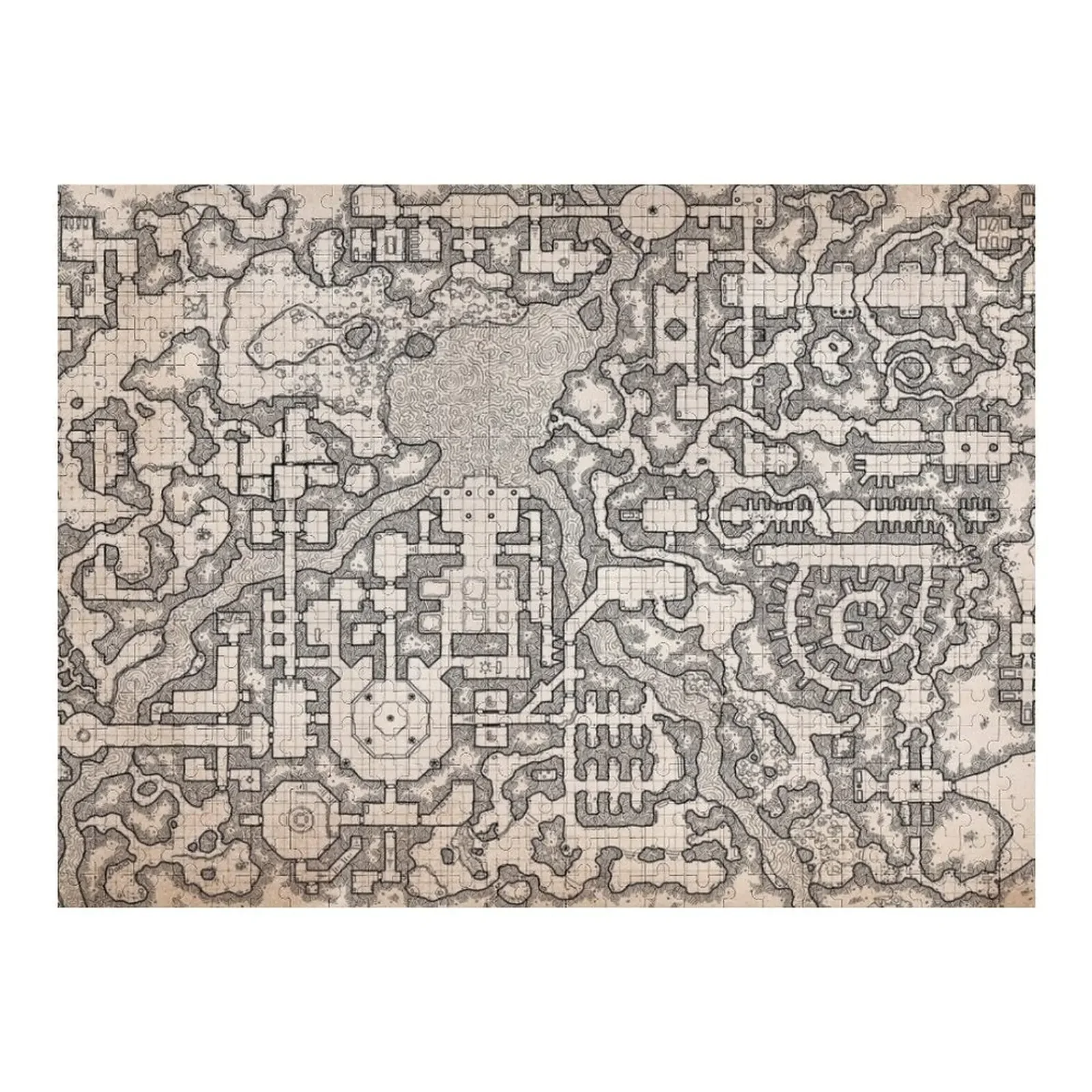 

The Winter Tombs - a massive dungeon complex by Dyson Logos Jigsaw Puzzle Children Baby Wooden Toddler Toys Puzzle