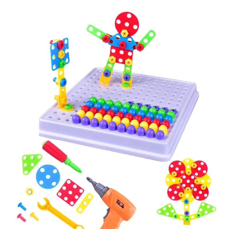 

Construction Games With Toy Drill Construction Toy Puzzles Assembly Drill Kid Creative Engineering Building Kits With