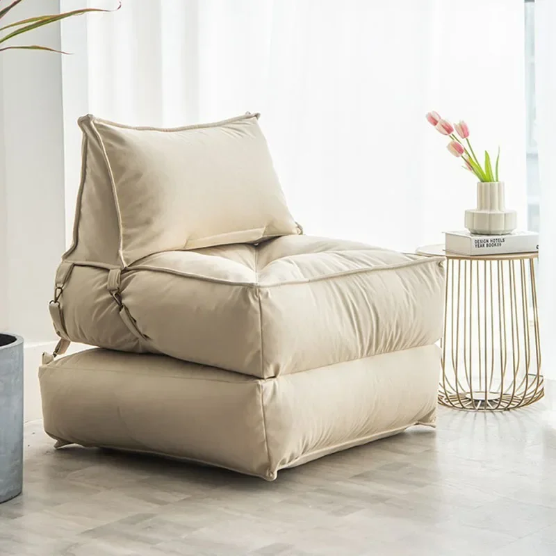 Bean Bag Bed Folding Recliner Beanbag Sofa with Filler