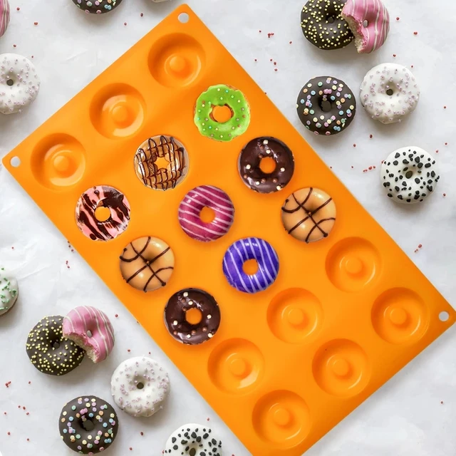 6 Hole Silicone Donut Cake mold Donut Pan Non Stick Silicone Donut Mold molde  silicona 3d silicone molds For baking - AliExpress