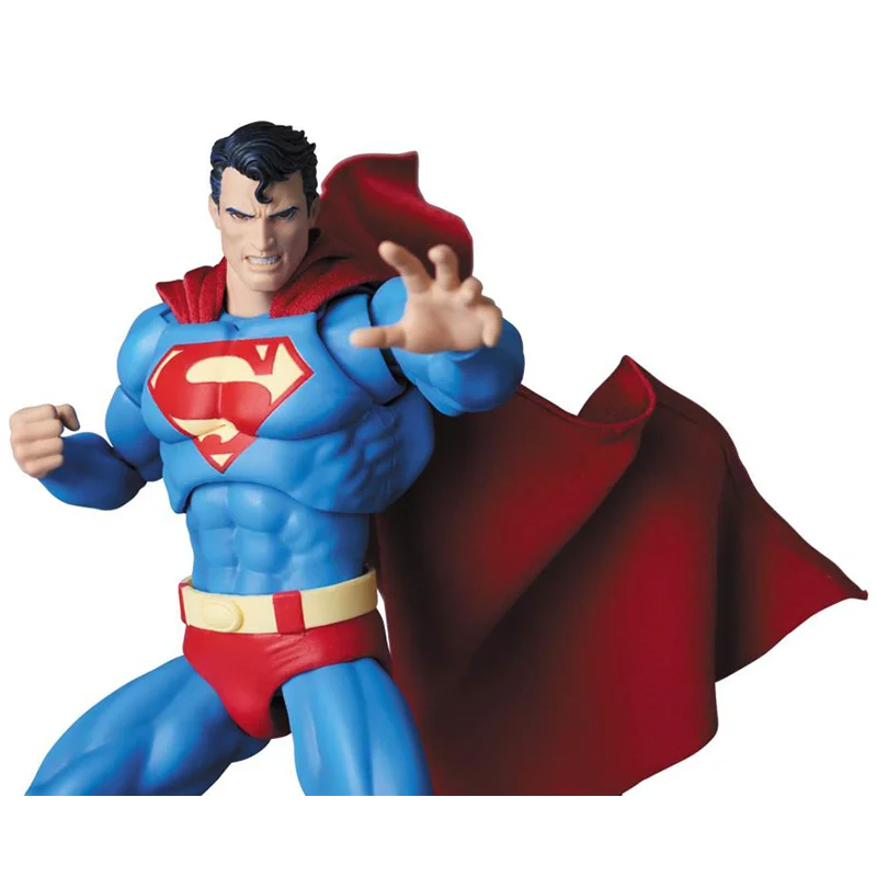 MAFEX-本物のスーパーマンとバットマンのおもちゃ,100