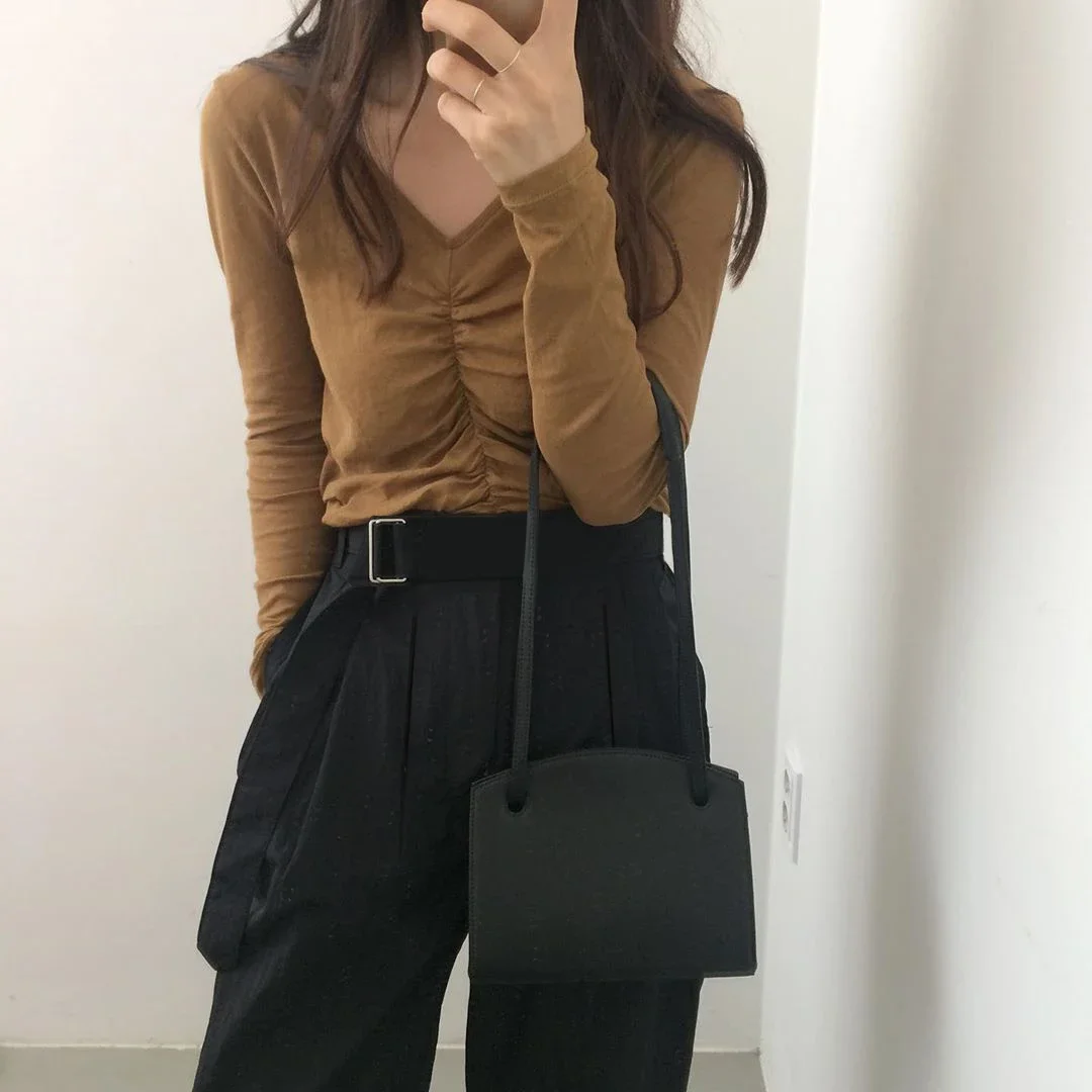 Autumn Winter Women Korean Casual High Waist Wide Leg Loose Solid Long Pants with Sashes Office Ladies Suit Pants Streetwear New