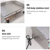 Commercial electric grill Fried Rice fried steak iron plate barbecue equipment adjustable temperature stainless steel pancake ma 5