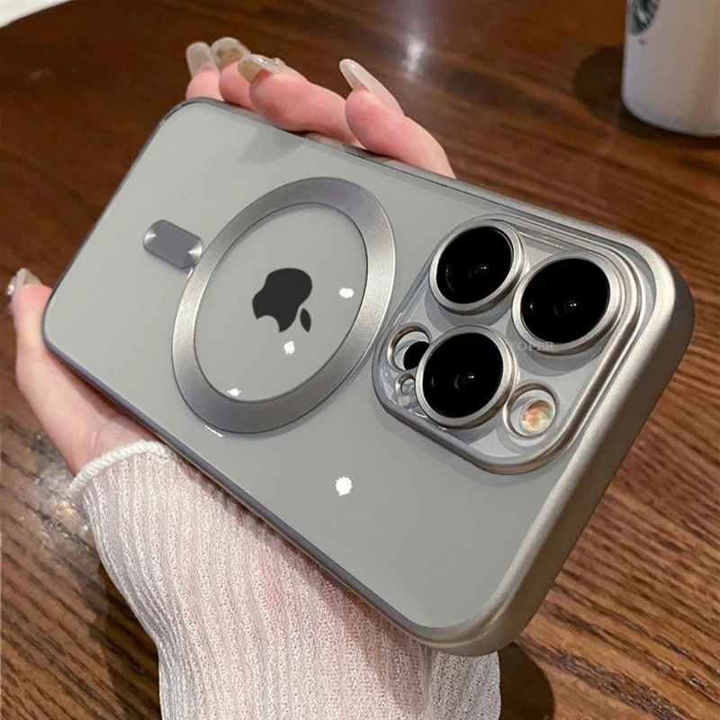 Luxury Plating Frosting Titanium Frame Case For IPhone 15 14 13 12