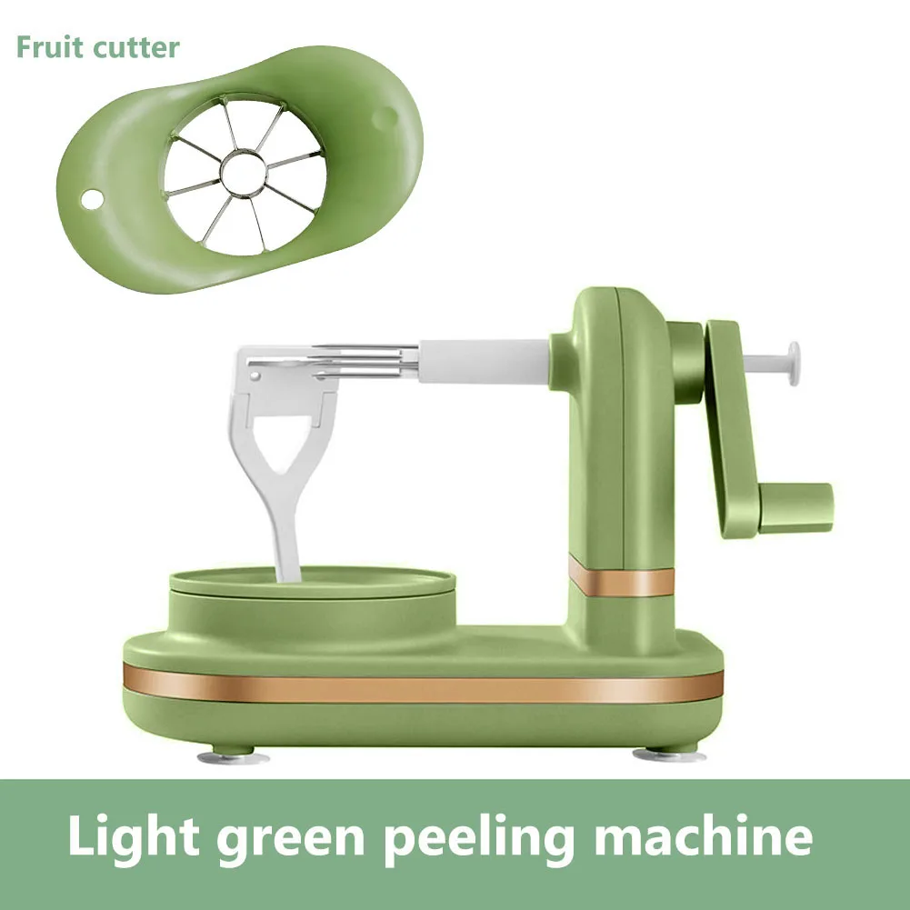 3-in-1 Hand-cranked Rotating Fruit/Vegetable Peeler Stainless Steel Blades Apple Cutter Household Peeling Machine Kitchen Gadget 1