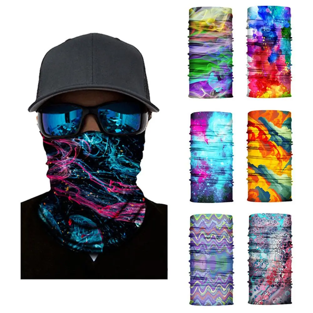 

Cover Tube Face Shield Warmer Scarves Riding Mask Neck Gaiter Scarf Seamless Bandana Neck Tube Scarf Colorful Print Headscarf