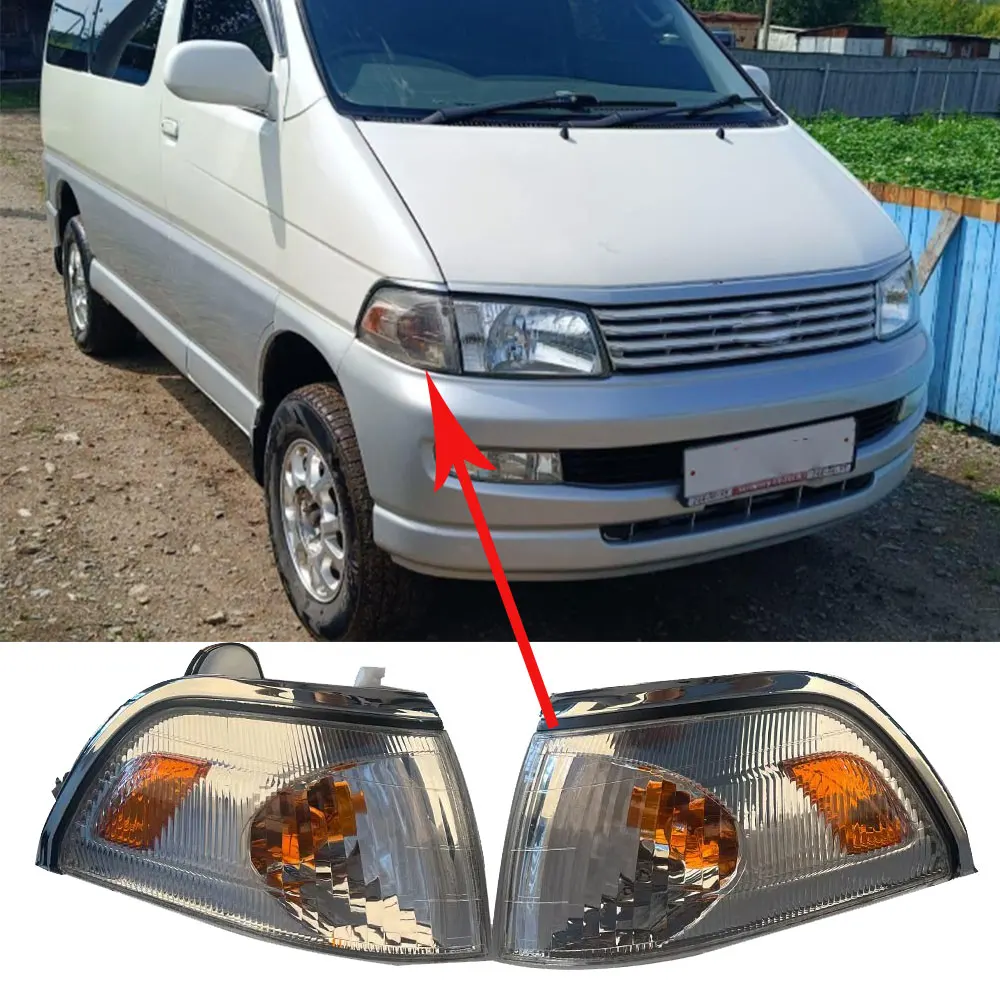 A Pair Turn Signals Corner Lamp For Toyota Hiace Regius KCH41