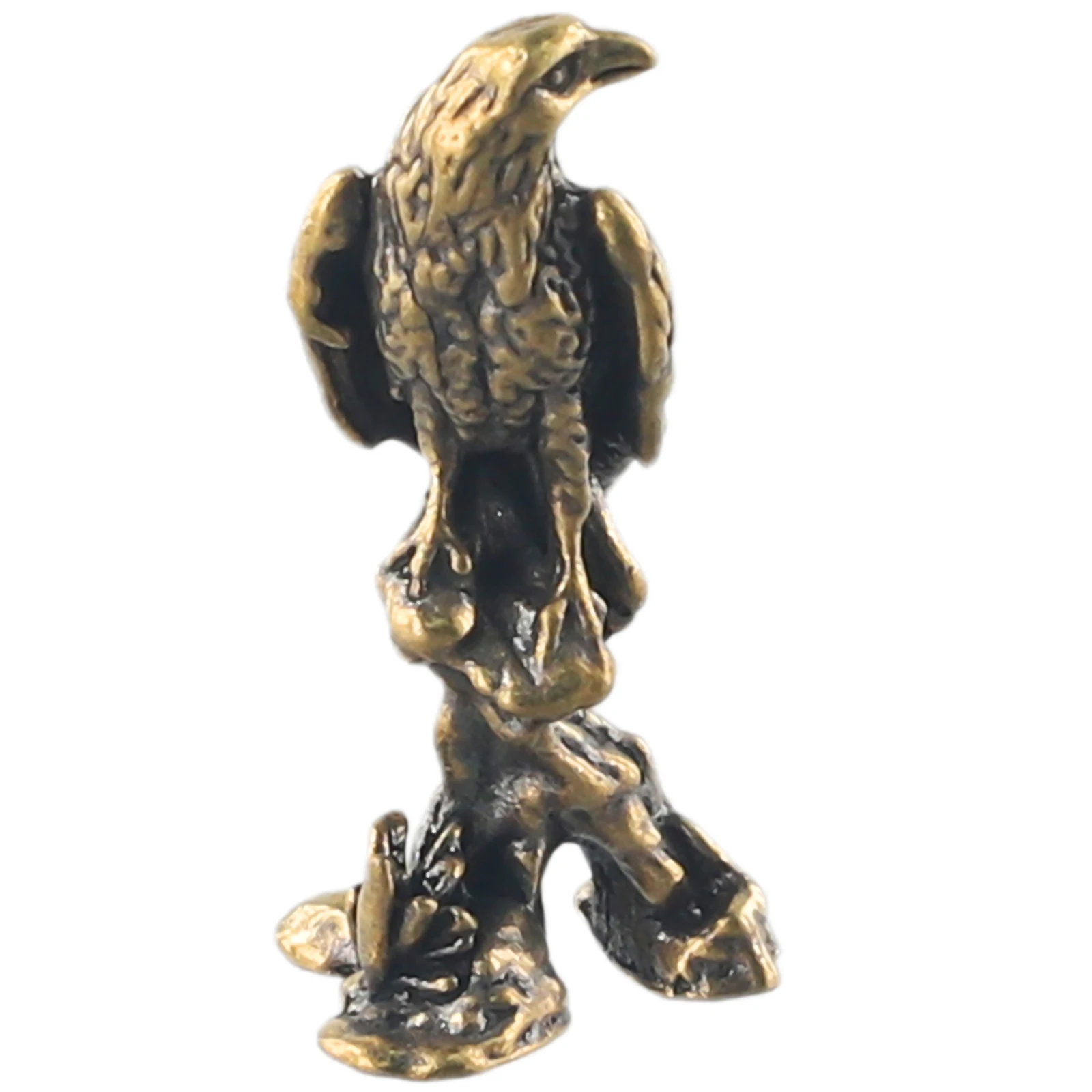 Eagle Statue Miniature Sculpture Handmade Crafts Ornament Vintage Copper Bird Figurine For Interior Home Desk Animal Decoration ornament crafts,miniature figurines,miniature ornament