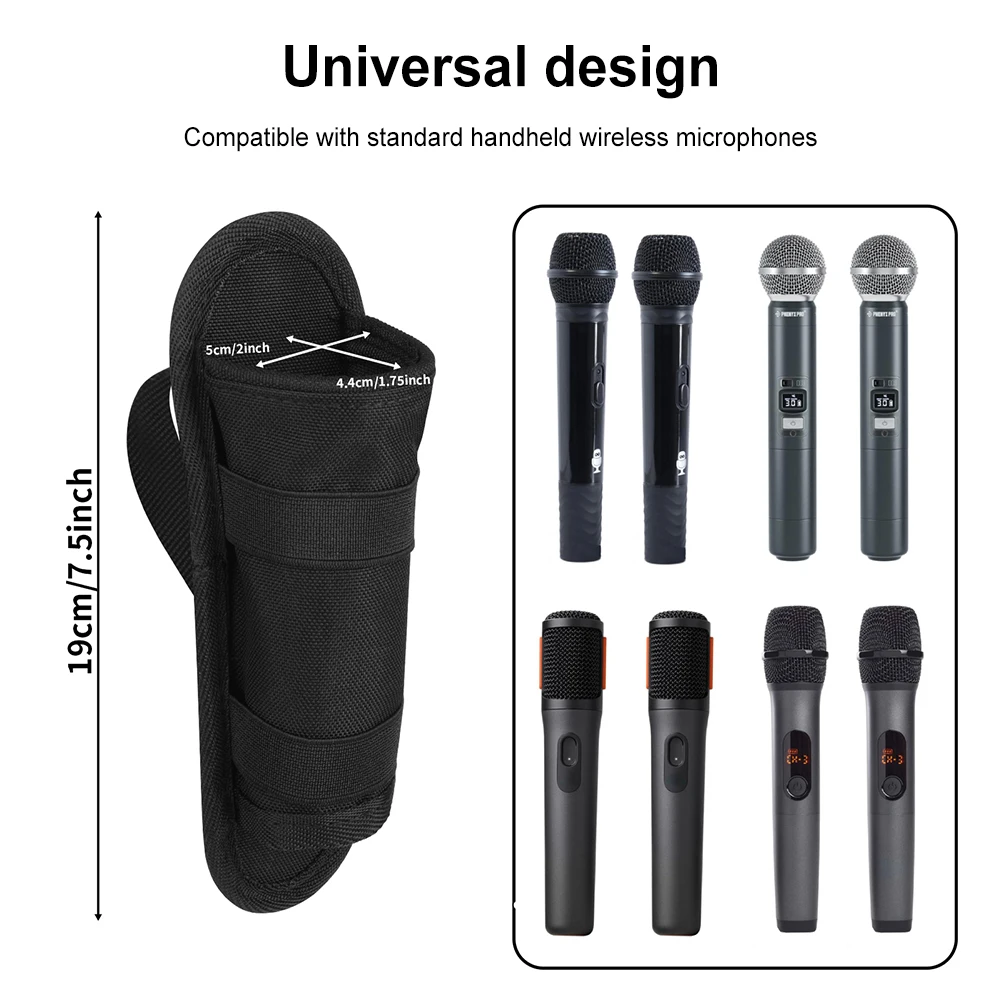 Microphone Storage Bag Lightweight Mic Storage Holder Universal Microphone Case for JBL PartyBox Mic Accessories