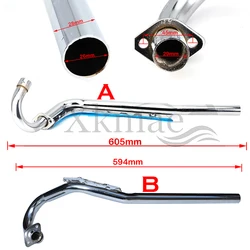 Good quality 28MM Modified Exhaust Muffler Pipe For Kawasaki Motocross Dirt Bike KLX110 Pit Bike 70cc 110cc 125cc 150cc