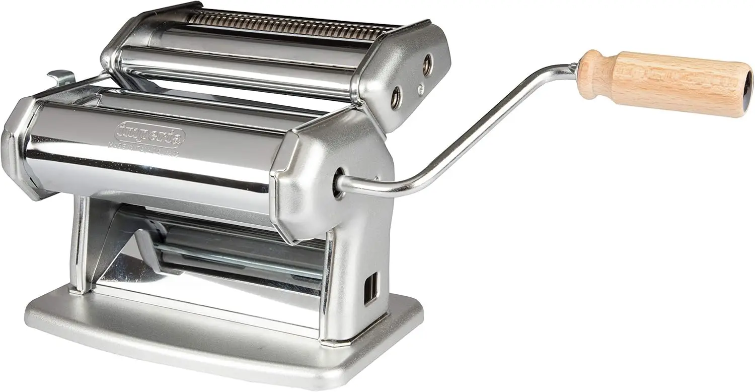Pasta Maker Machine, Limited Edition-Makes 6 Different Types of Pasta-Adjustable Thickness, Made in Italy Great fo