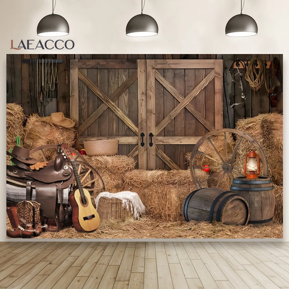 Photo Backdrops Laeacco Rural Countryside Straw Wooden Wall Wheel Flowers Potted Plants Photography Backgrounds Props photo backdrop photo wallpaper photography auxiliary props