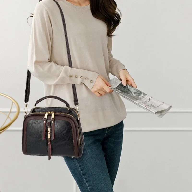 Shoulder Messenger Bag Ladies Pu Leather Shell Bag Luxury Alligator Pattern Women's Handbag Fashion Designer Bolsas Feminina
